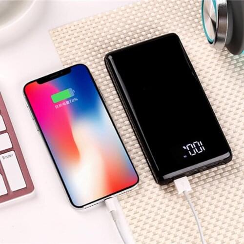 Dual USB Power Bank Case Shell DIY Kit Battery Charger with Type-C & Micro USB Input GK99