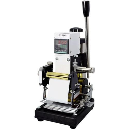 Digital Display PVC Card Hot Stamping Machine Intelligent Convex Code Manual Hot Stamping Machine For Vip/Bank/Credit Card Lace