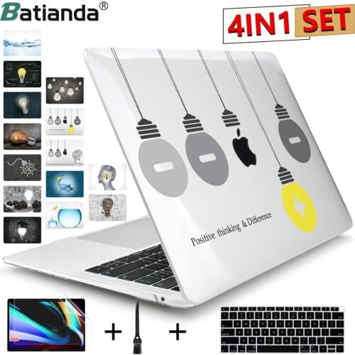 For MacBook Pro 12 13 15 Retina Crystal Clear Laptop Case Cover For Apple MacBook Air 11.6 13.3 inch New Pro 13" 15" Touch Bar