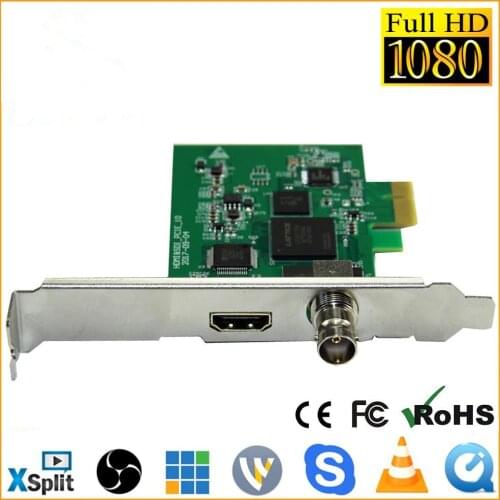 Full HD 1080P HDMI SDI Capture Card PCIe Game Capture PCI-E HD Video Audio Grabber HDMI /SDI To PCI PCIe For Windows, Linux