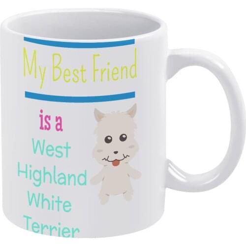 West Highland White Terrier Mug Cheap Mug Retro Ceramic Travel Cups