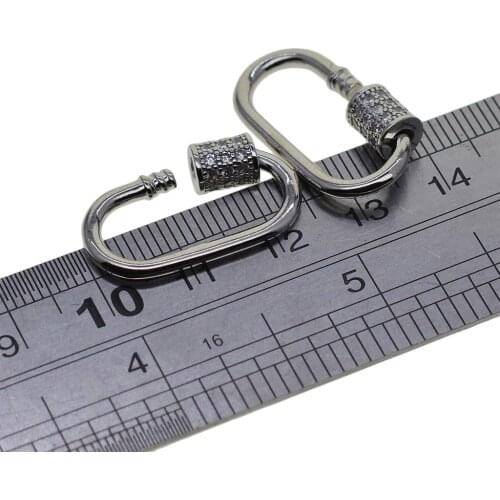 4pcs Brass Lock Screw Clasp Buckle for Jewelry Making Findings Accessories