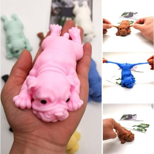 Fashion Venting Stress Relief Antistress Toy Novelty Practical Jokes Squeezing Toy Dog for Kids Friends