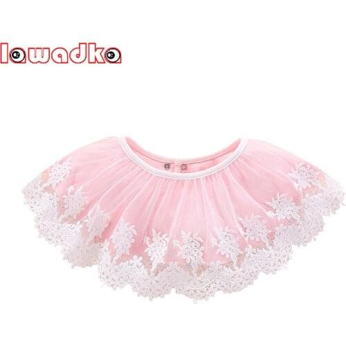 Lawadka Baby Bibs Cotton Lace Floral Baby Scarf Bib Girls Princess style Childrens Bibs Baby Clothes Accessories