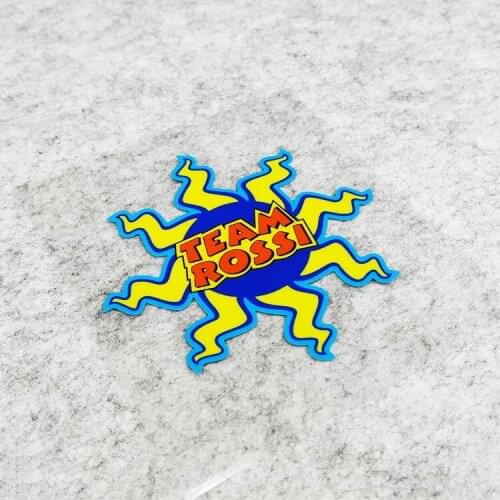 Motocross Sticker for TEAM ROSSI Motorcycle GP Rider Racing Trucks Auto Decals Car Styling 10x10cm