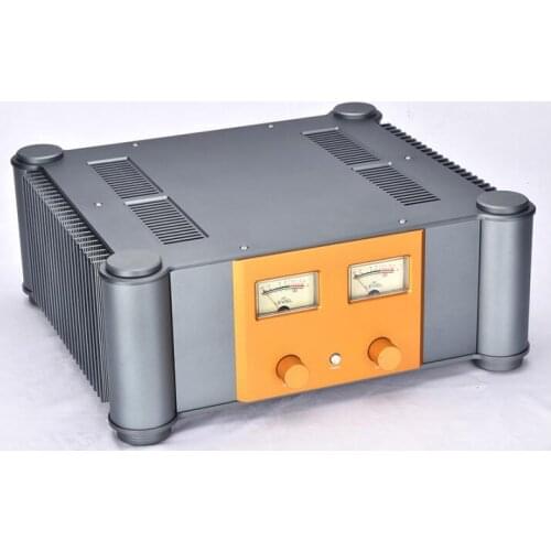 Luxury Golden panel Reference GOLDMUND and HAFLER FET combined power amplifier with FM155 amplifier 150W*2