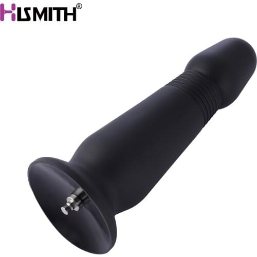 Hismith Grenade Silicone Anal Toy 7.4cm Super Large Diameter KlicLok System For Sex Machine Attachment With Suction Cup Base