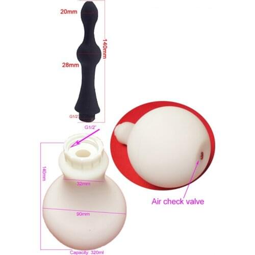 Silicone Portable Enema Shower Bulb Douche Anal Enema Cleaning Ducha Bidet Douche WC Klysma Bidet Poire Lavement Anal Cleaner