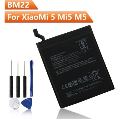Replacement Phone Battery BM22 For XiaoMi 5 Mi5 M5 BM22 Rechargeable Battery 3000mAh