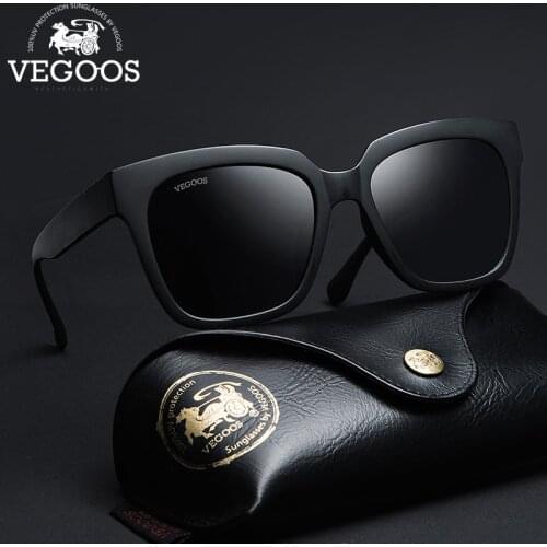 VEGOOS Sunglasses Men Women Polarized Square Design UV400 Protection Fashion Driving Sport Glasses Gafas de Sol Hombre #6109