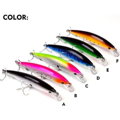 PROBEROS Sinking Minnow Baits 13cm-41g Trolling Bass Bait Sinking Swimbait Artificial Wobblers Fishing Tackle 6PCS/Set