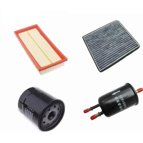Air filter + cabin filter + oil + fuel filters for FAW Oley 1109160-HL 88568-52010 MD135737 3483012