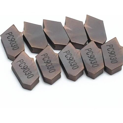 10PCS SP200 PC9030 Insert Carbide ZQ2020 Tool ZQ2525 Slot Tool Holder Lathe Tool Knife Separation and Slotting Blade
