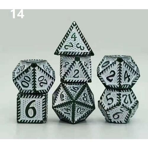 2021 The Newest Dnd Metal Dice Set Dados RPG Dobbelstenen Rol Polyhedral Dices D20 Game dice