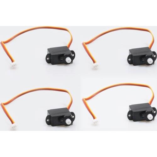 4PCS 2g Digital Servo Mini Steering Gear 3.7V/5V with JST Plug for RC Aircraft Camera PTZ Gimbal Steer Control Adjustment Parts