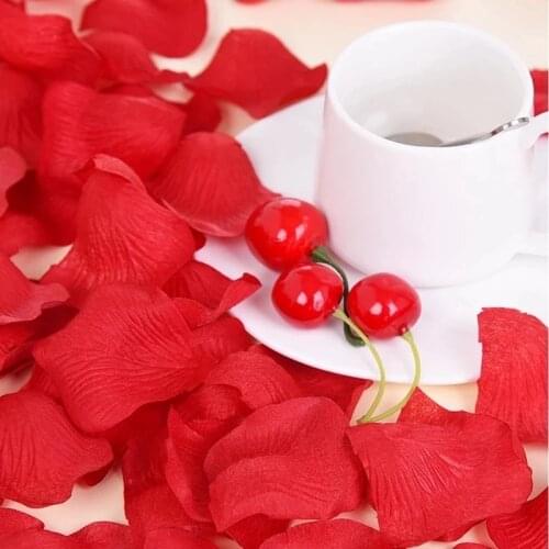 500/1000/3000pcs Artificial Rose Petals Colorful Wedding Romantic Silk Rose Flower Petal Wedding Party Decoration Supplies 50