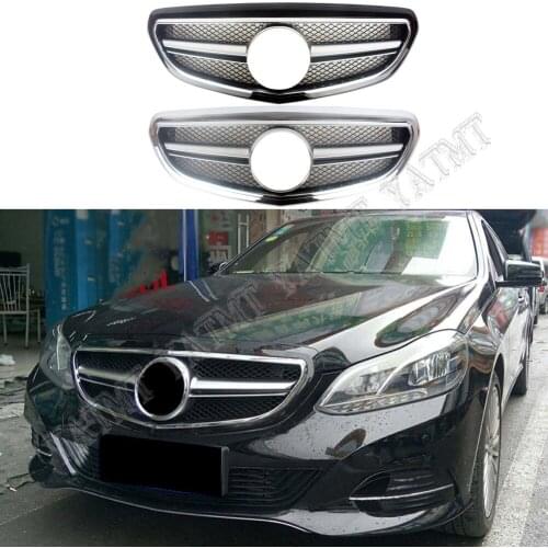 Car Front Racing Billet Bumper Elegance Grille Upper Facelift Grill For Mercedes Benz E-Class W212 2014 2015 2016