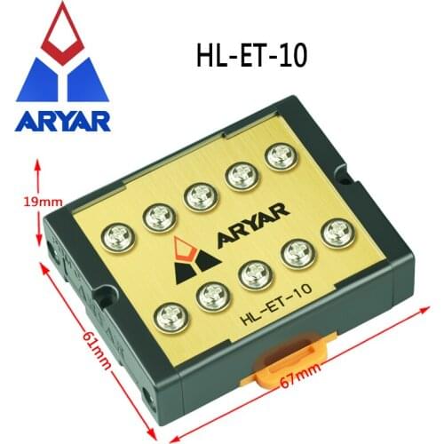 15A Ground Terminal Block T070 MWS-T070 Ten-way Power Socket Module Filter Insurance replacement