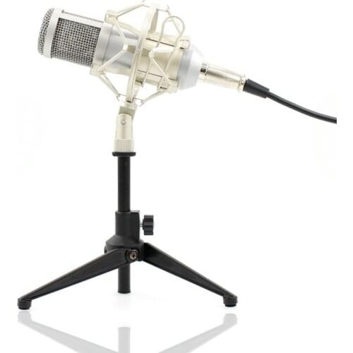 BM-800 Condenser Microphone Professional 3.5mm Mic With Metal Tripod For Video Recording Studio Computer