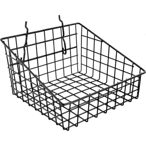 Supermarket Bulk Food Basket Shelf Mesh Amount Metal Box Display Rack Box Oblique Mouth Merchanse Display Construction Fittings
