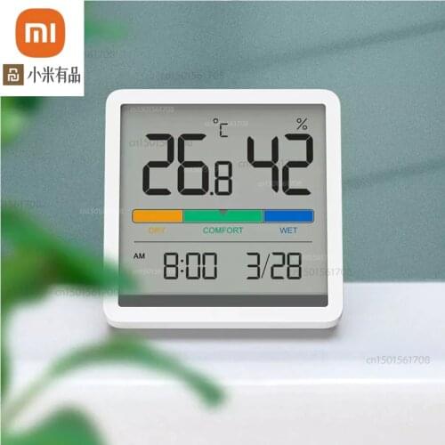 Xiaomi thermometer and hygrometer clock 5 kinds of information display multi-angle high-definition screen youpin alarm clock