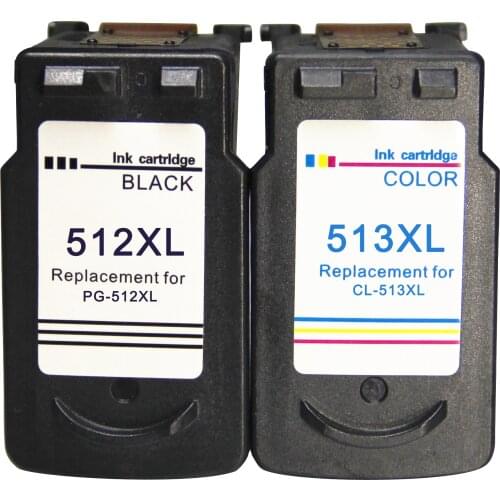 Ink Cartridge Canon PG 512 CL 513 Refilled compatible for Canon MP240 MP250 MP270 MP230 MP480 MX350 IP2700