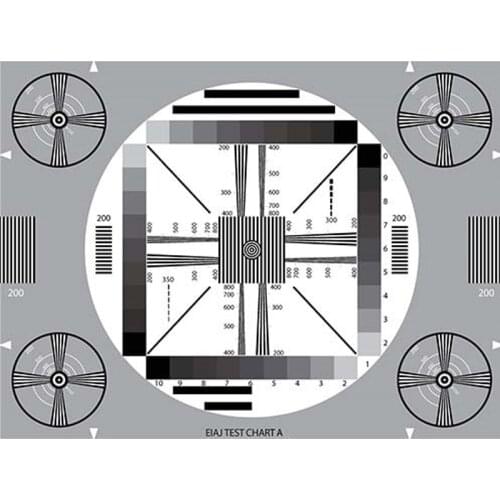 280X210X0.25mm ITE Resolution EIAJ Test Chart Designed To Evaluate The General Vision of Imaging Systems Can Be Customized