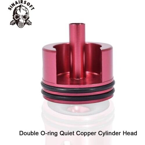 Double O-ring Ultra Silent Cylinder Head For Ver.2 Gearbox M4 M16 AEG Airsoft Paintball Shooting Hunting Accessories