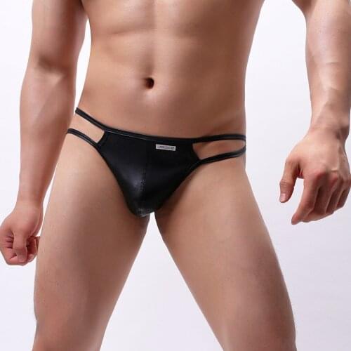 Feitong Men's Leather Briefs