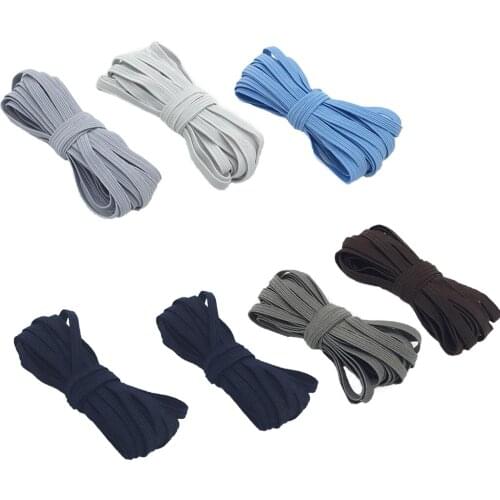 Perfect 33yds/Roll Flat Elastic Cords Knit Thread Braided Sewing Bands Ropes 6mm