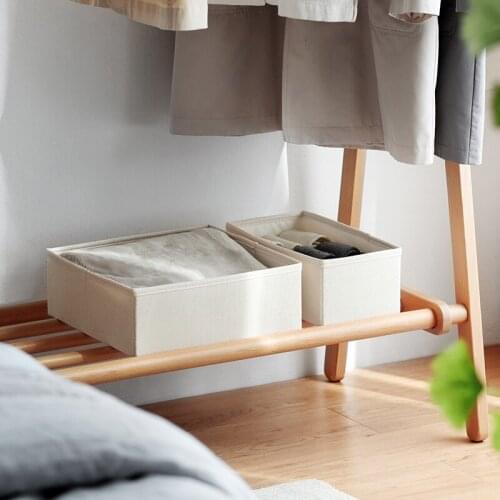 China high quality household underwear closet organizer fabric wardrobe clothing storage boxes