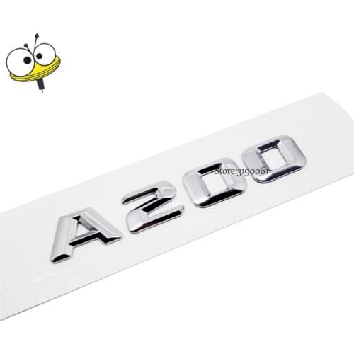 Metal Car Rear Sticker Emblem Badge Decal Car Styling Number Auto Decoration Accessories For Mercedes Benz A Class A200 AMG W176
