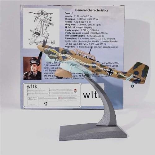 1/72 Scale Germany WWII Airforce JU-87 Fighter Air Force Diecast Metal Aircraft Plane Model Alloy AirlineToy