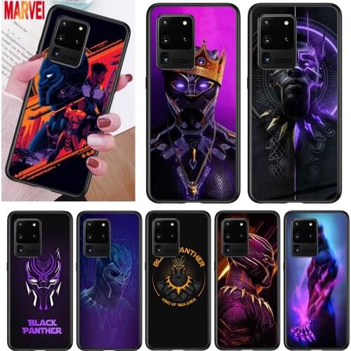 Fashion Panther Marvel For Samsung Note 20 10 8 9 M02 M31 S M60S M40 M30 M21 M20 M10S F62 M62 M01 Ultra Pro Plus Phone Case
