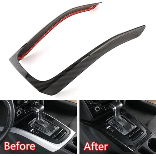 For Audi A4L/A5 2009-2016 Car Gear Shift Box Panel Frame Sticker Cover ABS Interior Car Accessory Styling