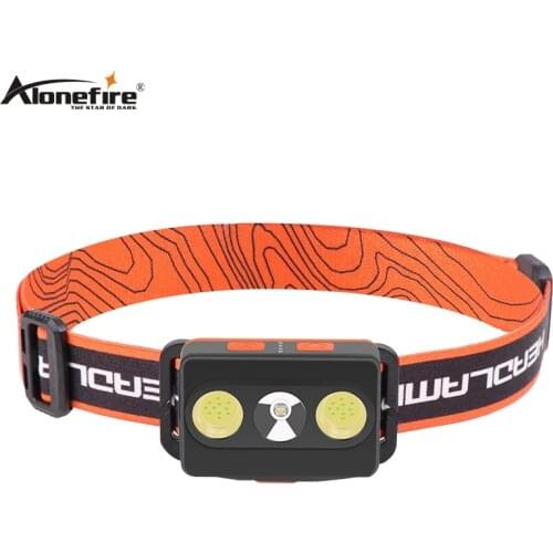 AloneFire HP56 Induction led headlamp XPG COB USB Headlight head torch Built-in lithium battery Outdoor Camping Fishing light