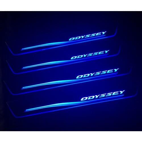 Welcome Pedal Lights For Honda Odyssey 2006 - 2009 2010 2011 Pedal car Door Sill Pathway Lamps led thresholds scuff plates AUTO