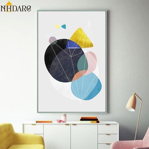 Nordic Poster Abstract Geometry Wall Art Home Decoration Posters And Prints Canvas Painting Wall Pictures for Living Room