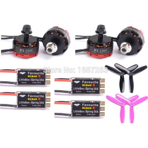 FVT LITTLEBEE BLHeli_S SPRING 30A ESC 2-6S Supports Mulitshot DSHOT & RS2205 2300kv Brushless Motor CW / CCW