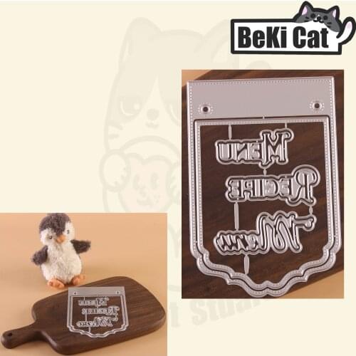 Menu pages for display a6 Metal Cutting Dies Stencils for DIY Scrapbooking photo album Decorative DIY Paper Cards