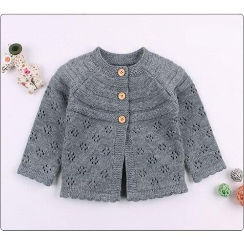 Newborn Baby Sweaters Cotton Fashion Hollow Knit Cardigan Girls Boys Clothing Infant Kids Cardigan 2019 Autumn Casual Sweater