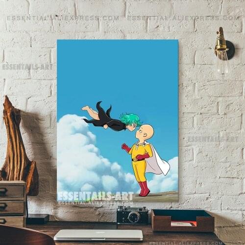 Tatsumaki Tornado of Terror Saitama Anime Canvas Decoration Prints Poster Home Decor Bedroom Pictures Wall Art Painting