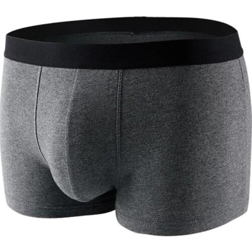 4pcs/lot Mens Underwear Mans Cotton Boxer Breathable Panties Solid Shorts Brand Underpants Mens Ice Silk Seamless Underwear