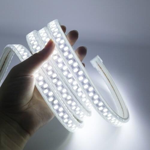 IP67 Waterproof 220V LED Strip SMD 5730 180LEDs/m 1M-10M super bright Flexible Light for Indoor Outdoor Lighting