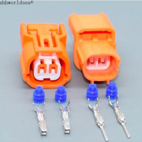 Shhworldsea 2pin 1.0mm for Toyota Mazda Toyota fog lamps connector H11 plug auto waterproof connector
