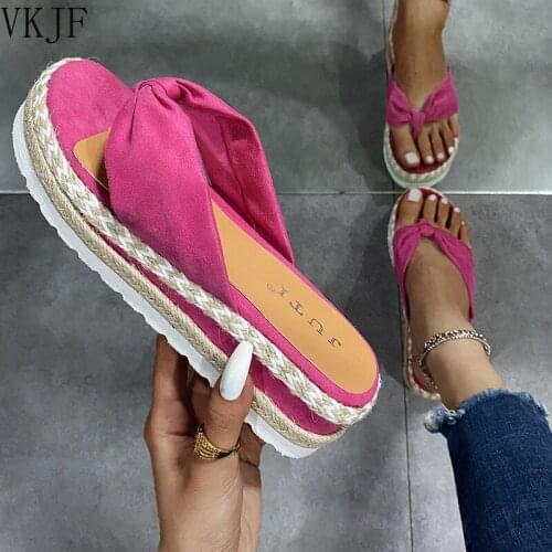 Women Sandals Platform Sandals Shoes Women 2021 Summer Sandals Slipper Indoor Outdoor Flip-flops Beach Shoes Female Slippers