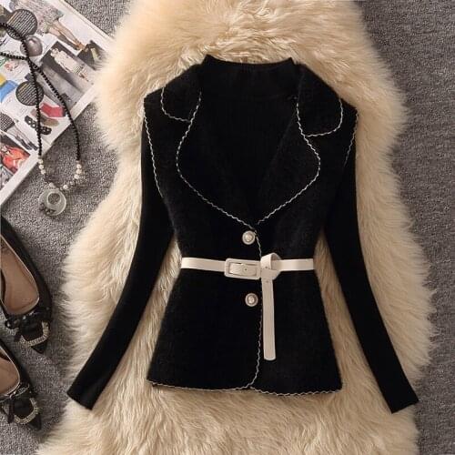 Women Autumn Winter Vintage Woolen Vest Female Loose Sashes Button Notched Sleeveless Waistcoat Lady Casual Solid Vest X40