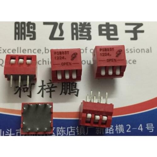 1PCS Imported U.S. Grayhill 76PSB03T dial code switch 3-bit key type side dial code 2.54 pitch