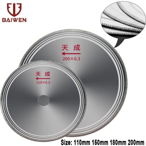 1pieces Ultra-thin Diamond Circular Saw Blade 4/6/7/8 Inch Cutting Disc Cutting Jade Wheels For Agate Glass Gems Stone Slits