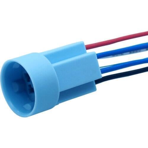 19mm Pigtail Wire Connector Socket Plug 3 5 6 8 cable 300mm wire leader for IB19S Push Button Switch